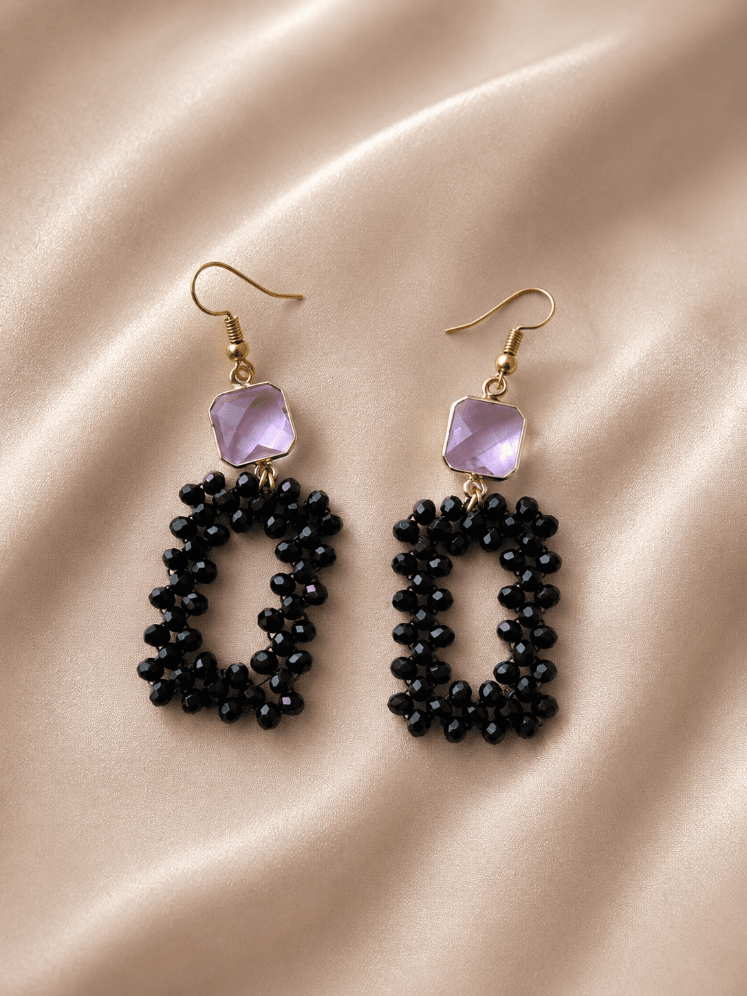 The Selene Earrings, modern gold jewelry